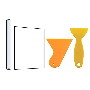 Tegg Rubber Clay Tools Solid Acrylic Clay Rollers with Sheet Backing Board Assisted Shovels for Rubber Clay Ultra-Light Clay DIY Making