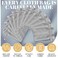 Shappy 50 Pcs 3x4 Satin Gift Bags with Drawstring, Wedding, Silver
