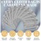 Shappy 50 Pcs 3x4 Satin Gift Bags with Drawstring, Wedding, Silver