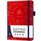 Clever Fox Dotted Journal, Blank A5 Notebook, Project Planner, Wine Red