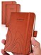 AISBUGUR Pocket Notebook 3.7" x 5.7" Small Notebook 2 Pack, Brown
