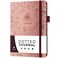 Clever Fox Dotted Journal, Blank A5 Notebook, Project Planner, Rose Gold