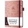 Clever Fox Dotted Journal, Blank A5 Notebook, Project Planner, Rose Gold