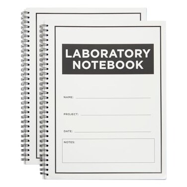 Bright Creations Carbonless Laboratory Notebook with 100 Sheets, Engineering Paper (8.5x11 In, 2 Pack)