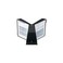 Durable VARIO Desktop Reference System, 10 Double-Sided Panels, Black