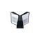 Durable VARIO Desktop Reference System, 10 Double-Sided Panels, Black