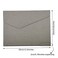 Enyuwlcm PU Leather A4 File Folder Document Holder Waterproof Portfolio Envelope Folder Case with Invisible Magnetic Closure Gray