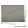 Enyuwlcm PU Leather A4 File Folder Document Holder Waterproof Portfolio Envelope Folder Case with Invisible Magnetic Closure Gray