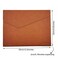 Enyuwlcm PU Leather A4 File Folder Document Holder Waterproof Portfolio Envelope Folder Case with Invisible Magnetic Closure Brown