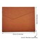 Enyuwlcm PU Leather A4 File Folder Document Holder Waterproof Portfolio Envelope Folder Case with Invisible Magnetic Closure Brown