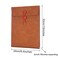 Enyuwlcm PU Leather A4 File Folder Document Holder Filing Envelope Project File Portfolio with String Tie Closure 3/4 Inch Expansion Brown