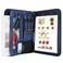 ProCase Portfolio Business Padfolio Folder with Zipper -Navy