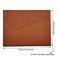 Enyuwlcm PU A4 Leather File Folder Document Holder Folder Stylish Portfolio Envelope Case with Strap and Invisible Magnetic Closure (Brown)