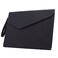 Enyuwlcm PU A4 Leather File Folder Document Holder Folder Stylish Portfolio Envelope Case with Strap and Invisible Magnetic Closure (Black)