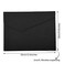 Enyuwlcm PU A4 Leather File Folder Document Holder Folder Stylish Portfolio Envelope Case with Strap and Invisible Magnetic Closure (Black)