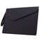 Enyuwlcm PU A4 Leather File Folder Document Holder Folder Stylish Portfolio Envelope Case with Strap and Invisible Magnetic Closure (Black)