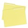 uOffice File Folder Letter Size 1/2 Cut Tab 100 Pack Yellow