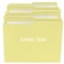 uOffice File Folder Letter Size 1/2 Cut Tab 100 Pack Yellow