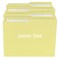 uOffice File Folder Letter Size 1/2 Cut Tab 100 Pack Yellow