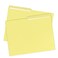 uOffice File Folder Letter Size 1/2 Cut Tab 100 Pack Yellow