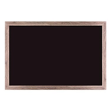 U Brands Magnetic Chalkboard, 24" x 36", Rustic Wood Frame, Premium Matte Surface