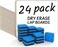 Scribbledo Small Dry Erase Whiteboard 24 Pc Value Set, Double Sided 9x12
