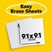 Post-it Easy Erase Whiteboard Sheets, 9.1 x 9.1 in, White, 2 Sheets