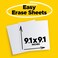 Post-it Easy Erase Whiteboard Sheets, 9.1 x 9.1 in, White, 2 Sheets