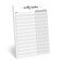 321Done Weekly Tracker Notepad, 5.5x8.5 Inches, 50 Sheets, Sunday Start