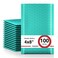 Fuxury Small Bubble Mailers 4x8" 100 Pack Padded Envelopes Usable Size 4x7