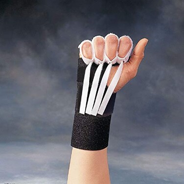 Rolyan Composite Finger Flexion Loop Attachments 4/PK, Hook &amp; Loop Straps, Upper Extremity Rehab, Improves ROM &amp; Finger Strength, Use with Rolyan Fabrifoam Gauntlet, Use in Orthotics