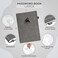 Clever Fox Password Book with Alphabetical Tabs, 7"x10" Keeper Grey