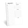 321Done Daily Schedule Notepad, 5.5x8.5 Inches, 50 Sheets, Undated