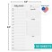 321Done Daily Schedule Notepad, 5.5x8.5 Inches, 50 Sheets, Undated