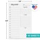 321Done Daily Schedule Notepad, 5.5x8.5 Inches, 50 Sheets, Undated