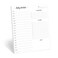 321Done Daily Schedule Notepad, Letter 8.5x11, 50 Sheets, Undated