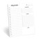 321Done Daily Schedule Notepad, Letter 8.5x11, 50 Sheets, Undated