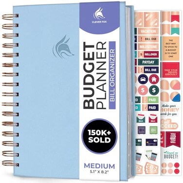 Clever Fox Budget Planner &amp; Monthly Bill Organizer, Medium Lavender