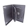 25 Pack Maxtek Standard 14mm Black 3 Disc CD &amp; DVD Cases with Hinged Flip Tray and Outer Clear Sleeve