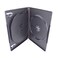 25 Pack Maxtek Standard 14mm Black 3 Disc CD &amp; DVD Cases with Hinged Flip Tray and Outer Clear Sleeve