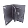 25 Pack Maxtek Standard 14mm Black 3 Disc CD &amp; DVD Cases with Hinged Flip Tray and Outer Clear Sleeve