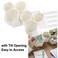 BTSKY Hexagonal Creative Pen Holder, Pen Container, Brush Pot, Combination Desktop Storage Organizer, Creative Hanging Planter Holder Multifunctional Wall-Mounted(White)