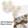 BTSKY Hexagonal Creative Pen Holder, Pen Container, Brush Pot, Combination Desktop Storage Organizer, Creative Hanging Planter Holder Multifunctional Wall-Mounted(White)