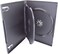 Maxtek 10 Pack Standard 14mm Black 3 Disc CD &amp; DVD Cases with Hinged Flip Tray and Outer Clear Sleeve.