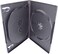 Maxtek 10 Pack Standard 14mm Black 3 Disc CD &amp; DVD Cases with Hinged Flip Tray and Outer Clear Sleeve.