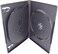 Maxtek 10 Pack Standard 14mm Black 3 Disc CD &amp; DVD Cases with Hinged Flip Tray and Outer Clear Sleeve.