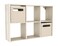 ClosetMaid 5430 Mini 6-Cube Desktop or Wall Mount Organizer, Bleached Walnut