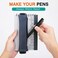 MoKo Elastic Pen Holder for Notebook, 2 Pack PU Leather Pouches