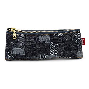 Luddite LDD-BNPN-101 Denim Patchwork Pencil Case