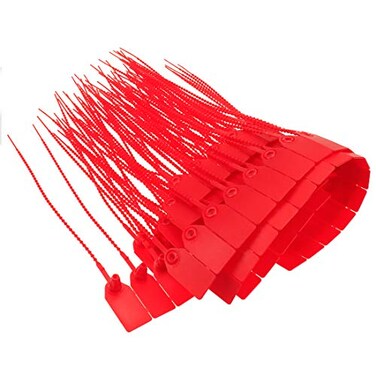 Meprotal 100pcs Plastic Tamper Seals, Zip Ties for Fire Extinguisher